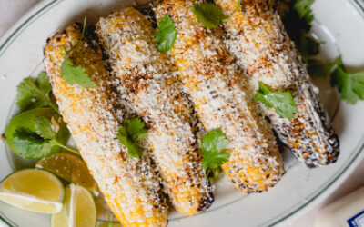 Horseradish Grilled Corn Elote