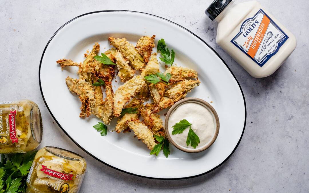 Paesana Air Fried Artichokes and Gold’s Horseradish Aioli