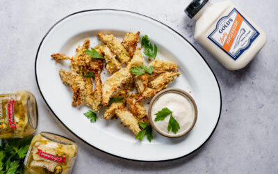 Paesana Air Fried Artichokes and Gold’s Horseradish Aioli