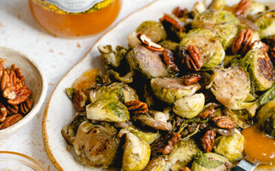 Duck Sauce Glazed Brussels Sprouts