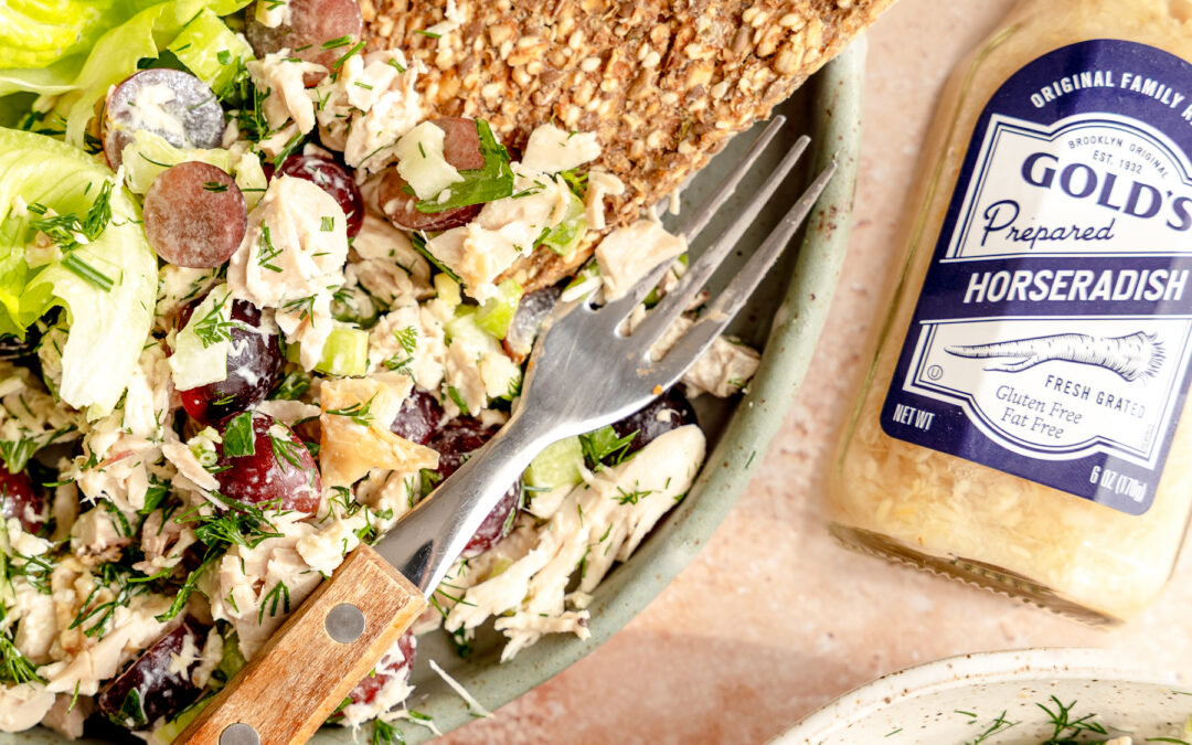 Chicken Salad with Horseradish & Grapes
