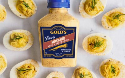 Deviled Eggs with Gold’s Horseradish Mustard