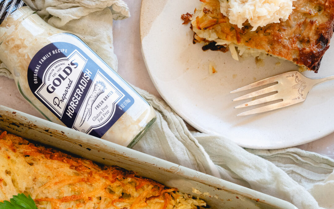 Horseradish Potato Kugel
