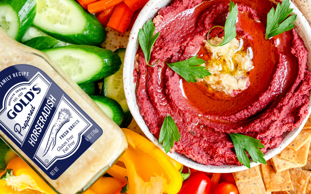Beet and Horseradish Hummus