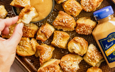 Easy Honey Mustard Pretzel Bites