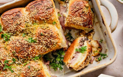 Baked Roast Beef & Horseradish Sliders